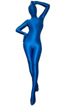 Blue Oil Shiny Nylon Sexy Spandex Zentai  Blue Oil Shiny Nylon Sexy Spandex Zentai