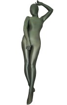 Navy Green Sexy Oil Nylon Spandex Zentai  Navy Green Sexy Oil Nylon Spandex Zentai