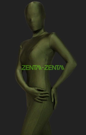 Army Green Full Body Suit  Full-body Lycra Spandex Unisex Zentai