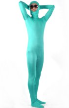Baby Blue Open Face Zentai Suit Baby Blue Open Face Zentai Suit