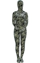 Black and White Leopard Thicken Velvet Zentai Suit Black and White Leopard Thicken Velvet Zentai Suit