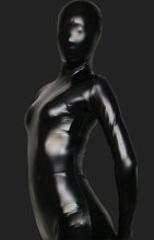 Black Shiny Full Body Suit | Full-body Shiny Metallic Unisex Zentai Suits Black Shiny Full Body Suit | Full-body Shiny Metallic Unisex Zentai Suits