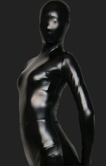 Black Shiny Full Body Suit | Full-body Shiny Metallic Unisex Zentai Suits Black Shiny Full Body Suit | Full-body Shiny Metallic Unisex Zentai Suits