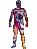 Crazy Clown Printed Spandex Lycra Costume Crazy Clown Printed Spandex Lycra Costume
