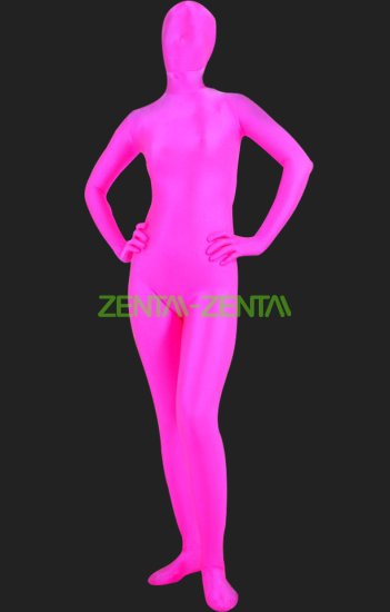 Fuchsia Full Body Suit  Solid Color Full-body Spandex Lycra Original  Zentai Suit