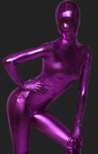 Fushia Shiny Full Body Suit | Solid Color Full-body Shiny Metallic Zentai Suits