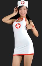 Nurse Sexy Costume | Lycra PVC 2-Set Costumes