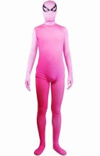 Pink Gradient Spandex Lycra Zentai Suit with Open Eyes Pink Gradient Spandex Lycra Zentai Suit with Open Eyes