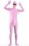 Pink Open Face Zentai Suit