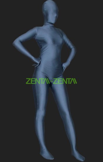 Zentai Suit Grey Full Body Lycra Spandex Zentai Suit